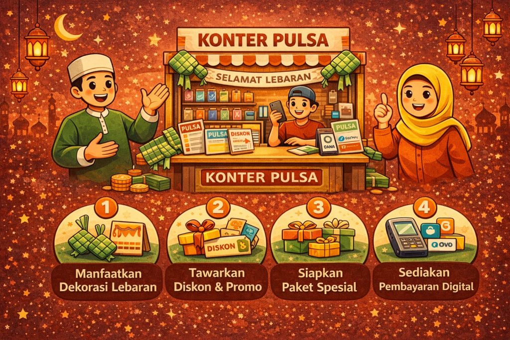Cara Memanfaatkan Momentum Menjelang Lebaran Untuk Konter Pulsa