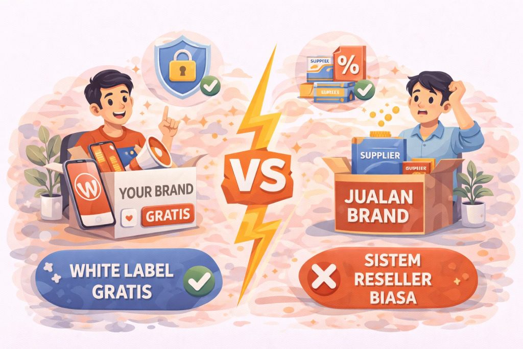 Perbedaan Whitelabel Gratis dan Sistem Reseller Biasa