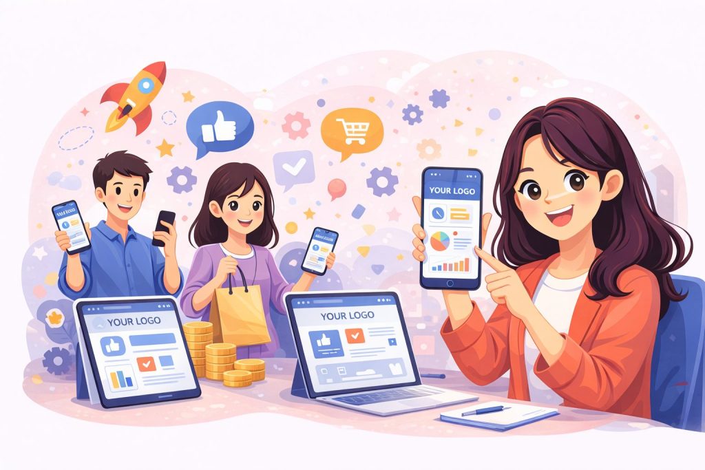 Cara Menarik Pelanggan Baru Lewat Aplikasi Brand Sendiri dengan Whitelabel Gratis