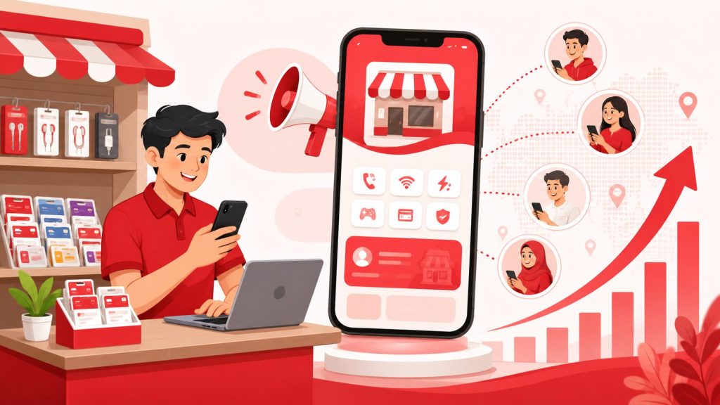 Aplikasi Pulsa sebagai Media Branding untuk Usaha Konter