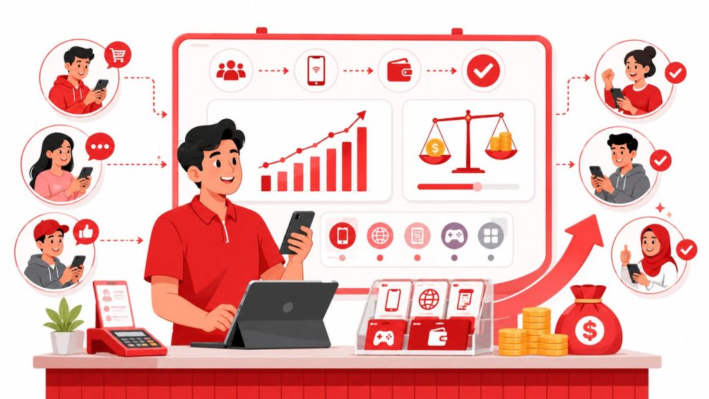 Strategi Jualan Pulsa agar Tidak Cuma Ramai, Tapi Tetap Untung