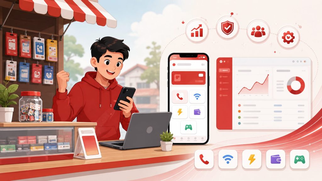Whitelabel Gratis dan Manfaatnya untuk Pemilik Konter Pulsa Baru