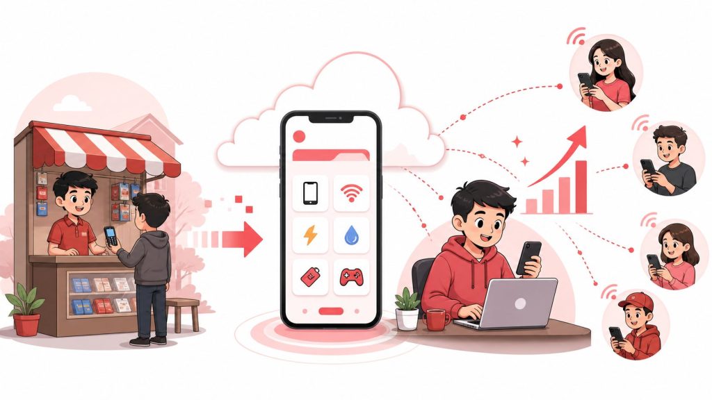 Whitelabel Gratis untuk Membantu Bisnis Pulsa Tidak Bergantung pada Toko Fisik