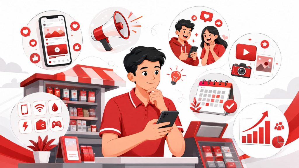5 Tips Membuat Konten Promosi Konter Pulsa di Media Sosial