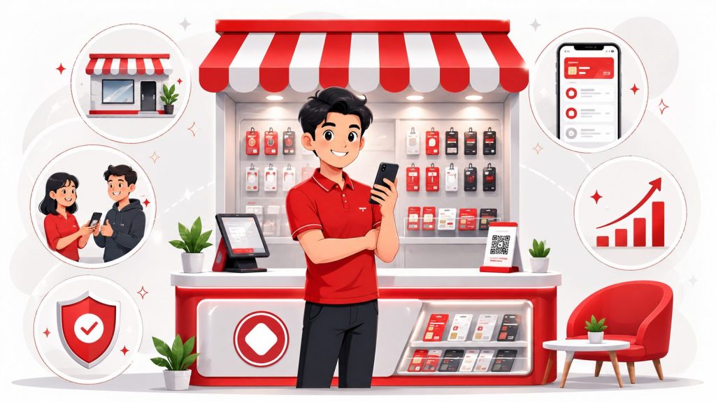 Cara Membuat Konter Pulsa Kecil Terlihat Lebih Profesional