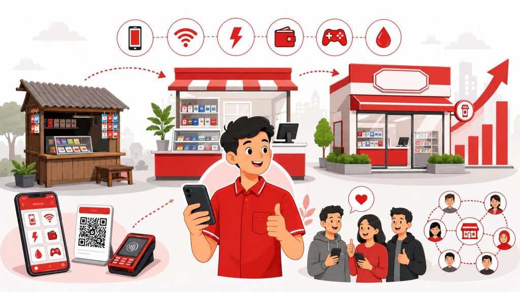 Strategi Mengembangkan Konter Pulsa dari Usaha Kecil Jadi Brand Lokal