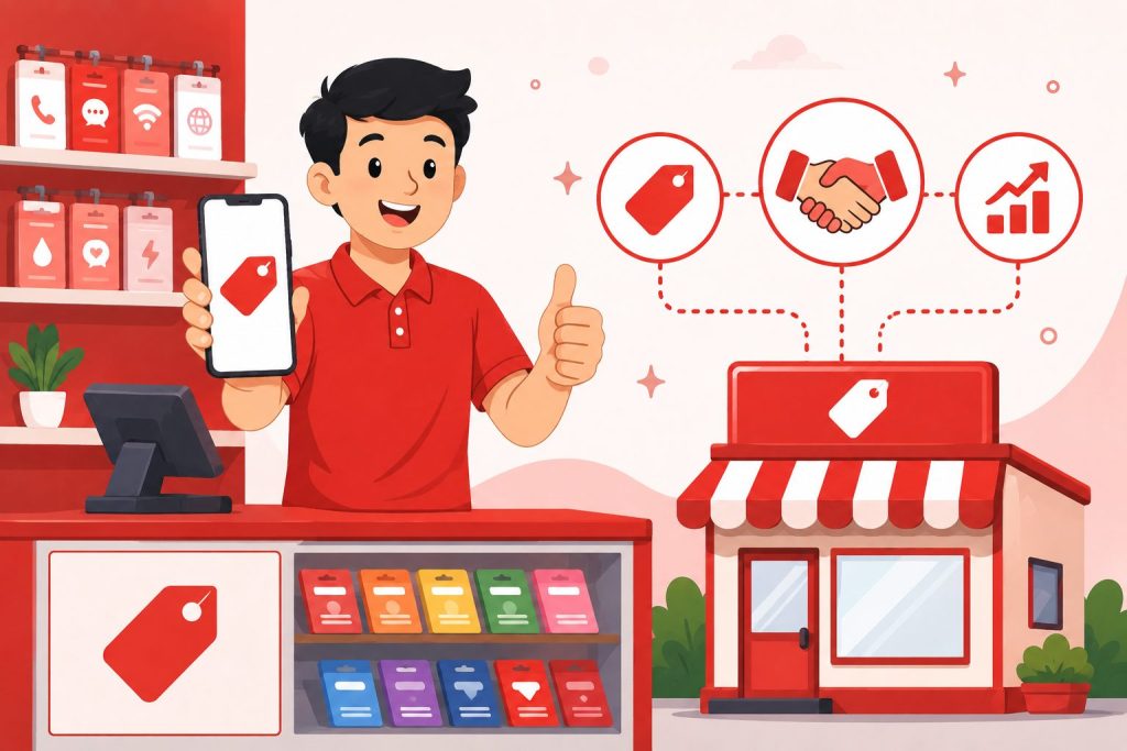 Whitelabel Gratis untuk Menambah Nilai Jual Konter Pulsa