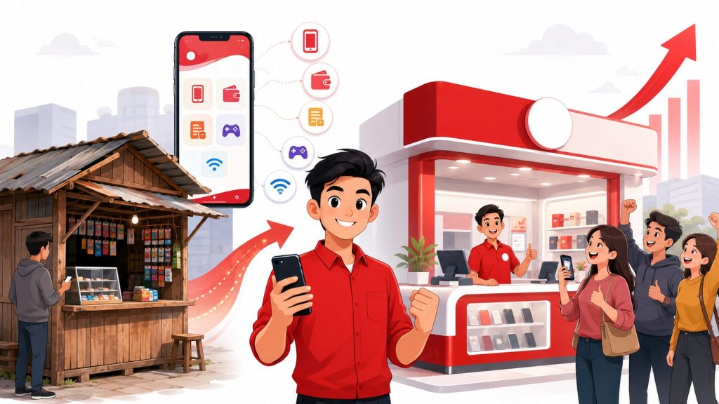 Whitelabel Gratis untuk Mengubah Konter Pulsa Jadi Brand Digital