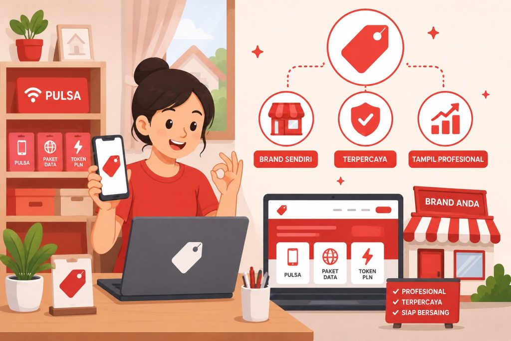 Whitelabel Gratis untuk Usaha Pulsa Rumahan yang Ingin Tampil Profesional