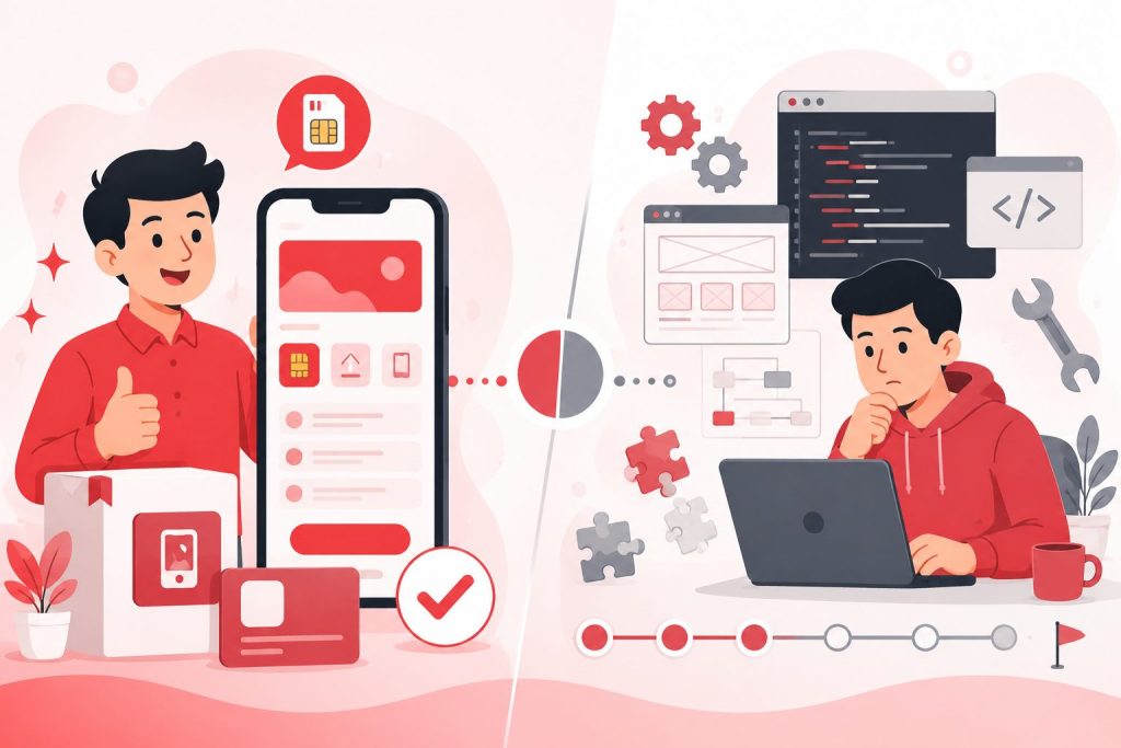 Aplikasi Pulsa Whitelabel vs Membuat Sistem dari Nol