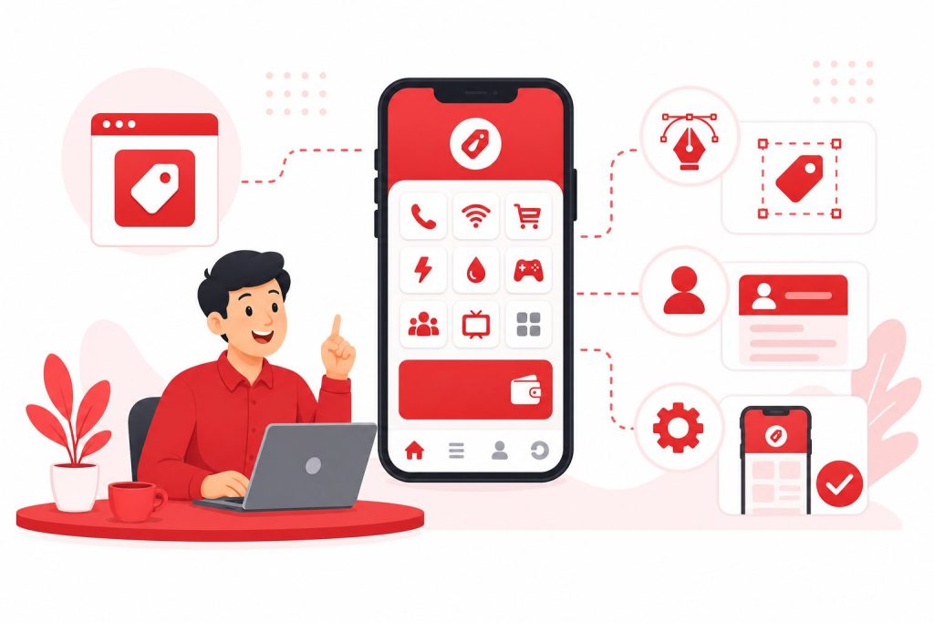 Cara Memiliki Aplikasi Pulsa dengan Nama dan Logo Sendiri