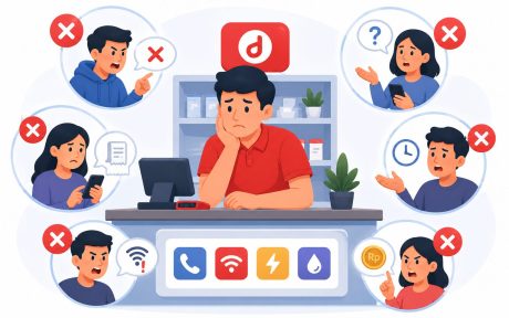 Kesalahan yang Sering Dilakukan Saat Melayani Pelanggan Konter Pulsa