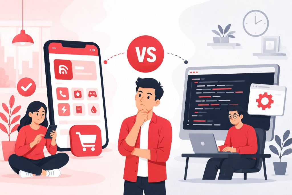 Aplikasi Pulsa Siap Pakai vs Buat dari Nol, Mana yang Lebih Cocok untuk Bisnis